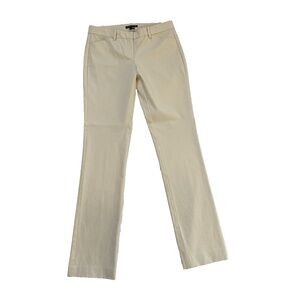 Theory Women Tan Beige Chino Pants Size 6 Straight Leg Carrer RN# 98406